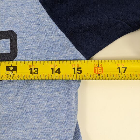 Vtg Adult Medium T-Shirt Single Stitch Velva Sheen Beaver College Blue 70s 80s - Picture 6 of 11